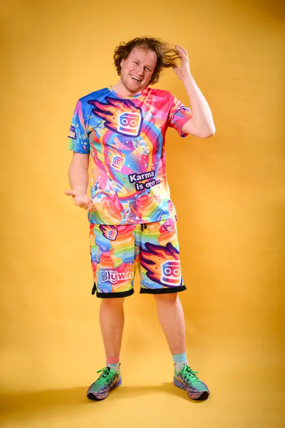 Kinder-DJ Blijwin® op een feestfoto