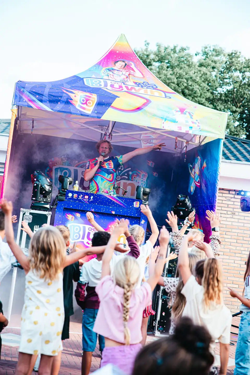 DJ Blijwin® tijdens een kindershow