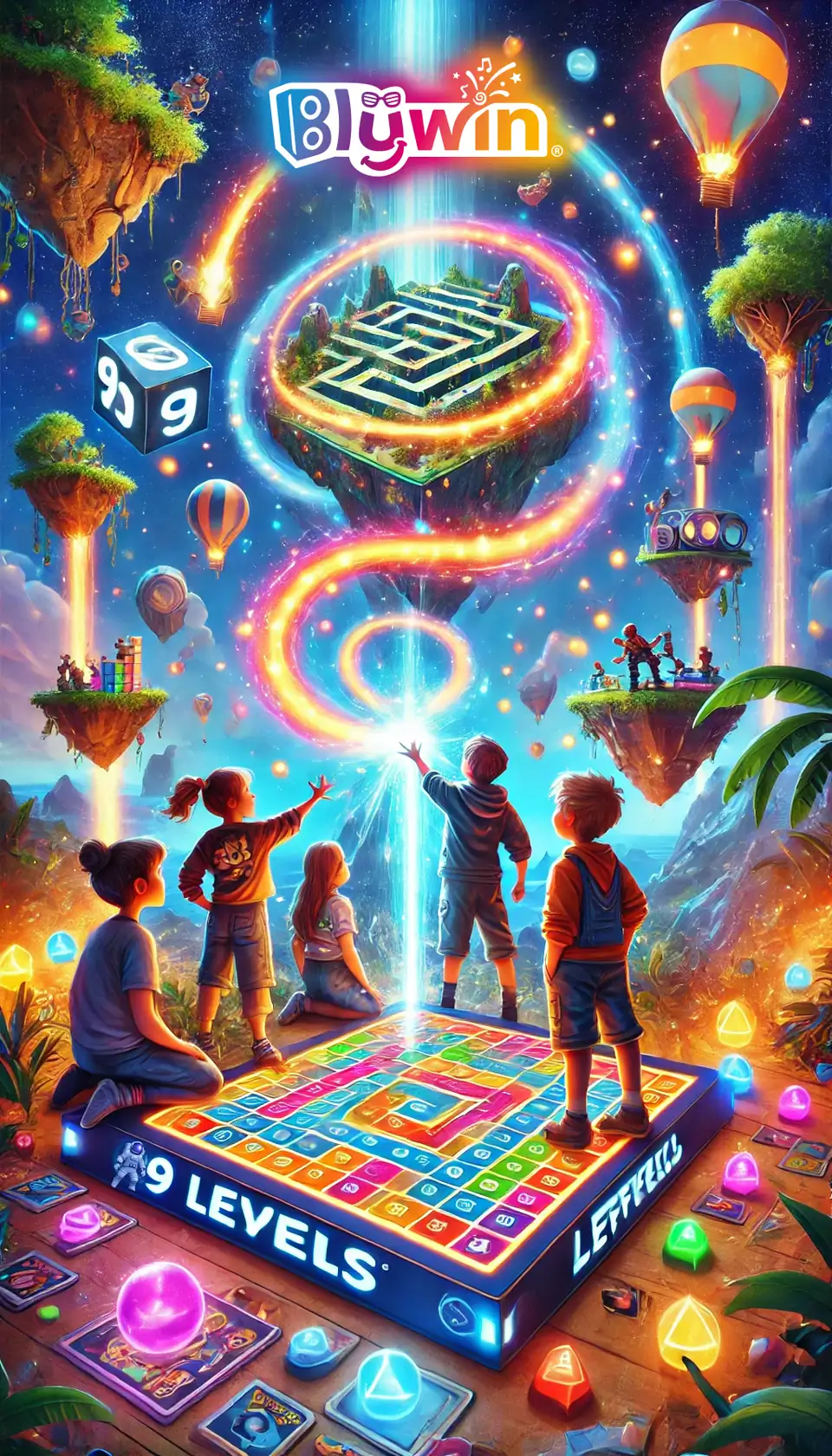 Poster van de Kinderboekenweek avonturenshow van Blijwin®